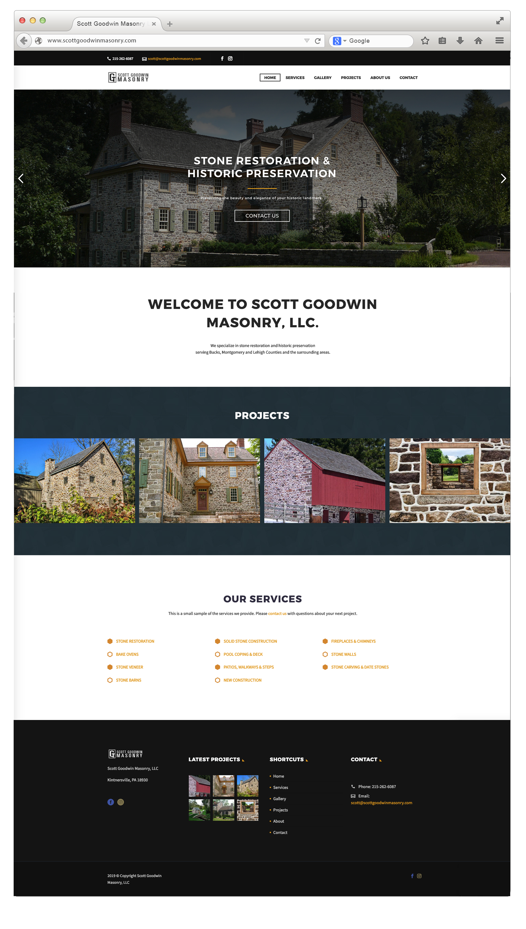 Scott Goodwin Masonry website
